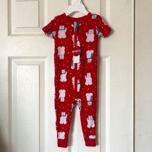 Infants 1 Piece Pajamas, Size 12M